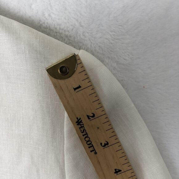 CW‎ CLIFFORD & WILLS Petites 100% Linen Jacket Sz 10P White Academia Office - Picture 8 of 15